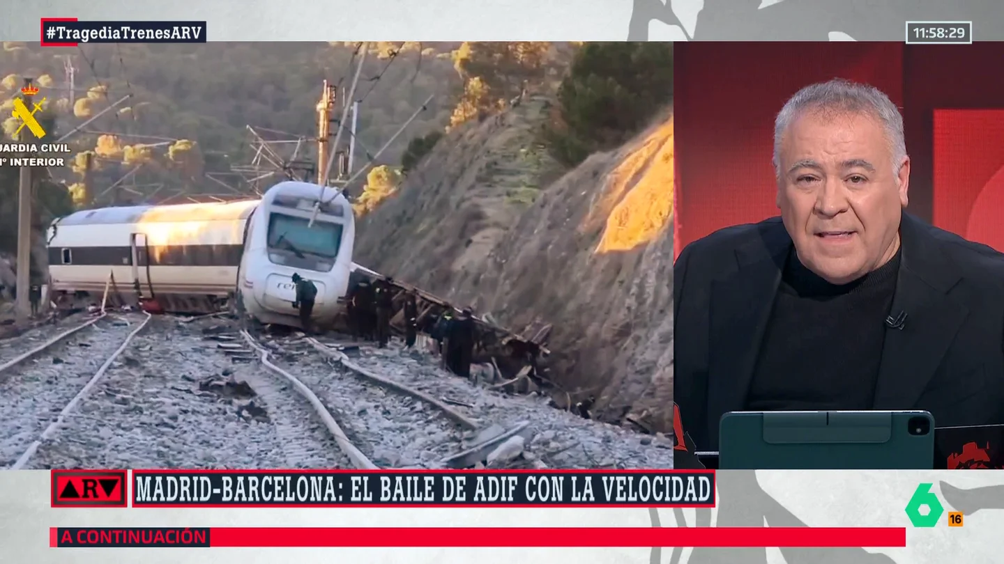 Ferreras: "La limitación de velocidad en el tramo Madrid-Barcelona ha sido un cachondeo" Ferreras: "La limitación de velocidad en el tramo Madrid-Barcelona ha sido un cachondeo"