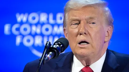 Donald Trump en el Foro de Davos. Donald Trump en el Foro de Davos.