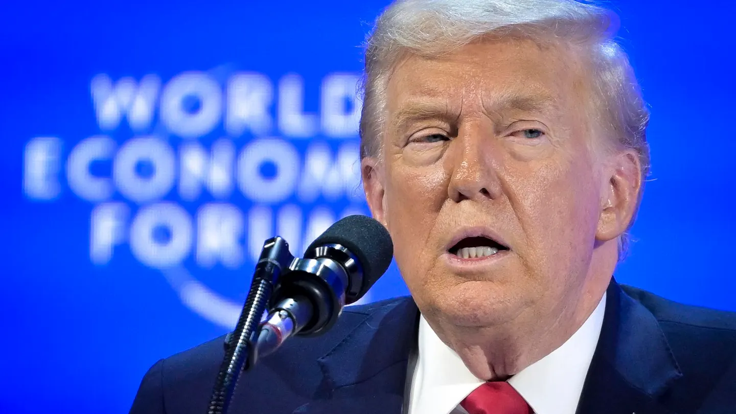 Donald Trump en el Foro de Davos. Donald Trump en el Foro de Davos.