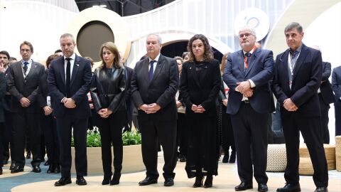 El minuto de silencio en Fitur