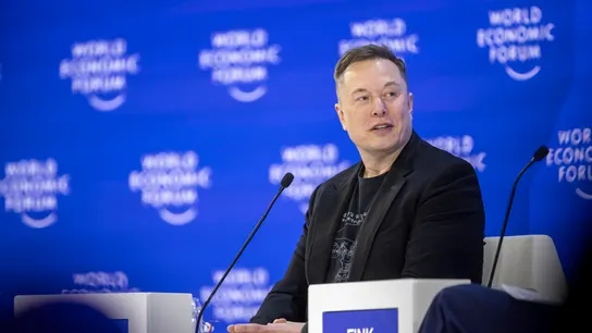 Elon Musk en el Foro de Davos Elon Musk en el Foro de Davos