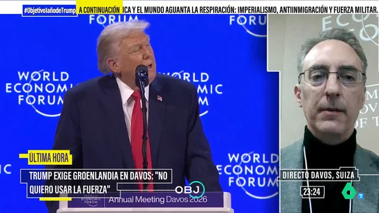 Andrea Rizzi, sobre las sensaciones en Davos tras el discurso de Trump: "Aunque ha contenido amenazas y mentiras, es un viraje de sus posiciones previas" Andrea Rizzi, sobre las sensaciones en Davos tras el discurso de Trump: "Aunque ha contenido amenazas y mentiras, es un viraje de sus posiciones previas"