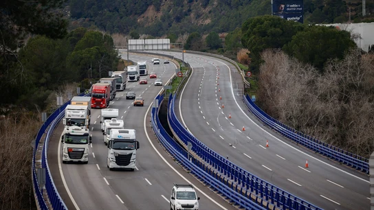 Imagen de la AP-7 cortada Imagen de la AP-7 cortada