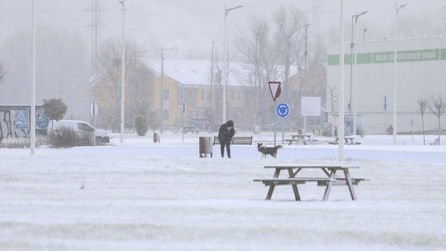 Nevada en León, Castilla y León. Nevada en León, Castilla y León.
