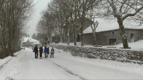 Imagen de la nevada en O Cebreiro (Lugo) Imagen de la nevada en O Cebreiro (Lugo)