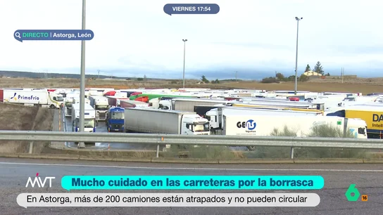 Ingrid deja en Castilla y León más de 3.300 alumnos sin clase y 1.600 camiones embolsados Ingrid deja en Castilla y León más de 3.300 alumnos sin clase y 1.600 camiones embolsados