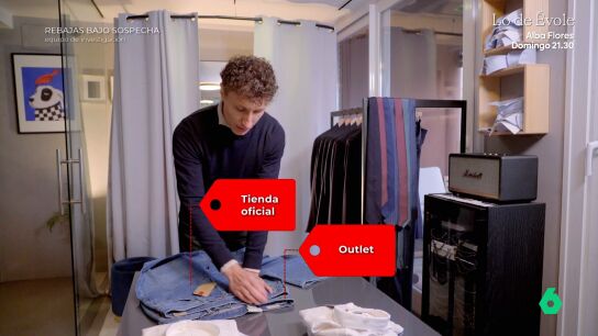 Un experto textil compara las prendas de una tienda oficial con las de una outlet: "Vemos diferencias en los acabados"