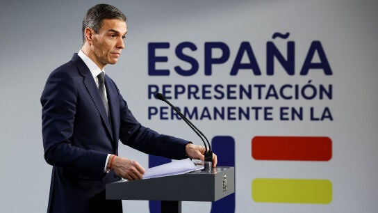 El presidente del Gobierno, Pedro S&aacute;nchez, comparece en Bruselas tras la cumbre por la situaci&oacute;n de Groenlandia