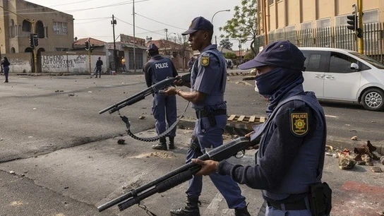 Agentes de la Policía de Sudáfrica Agentes de la Policía de Sudáfrica