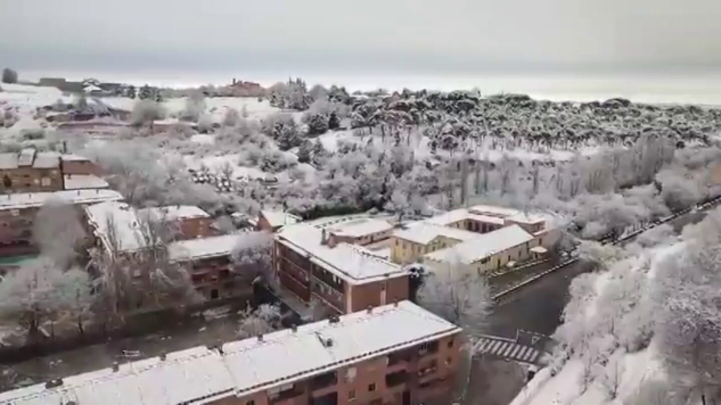 Así ha amanecido Segovia tras el paso de la borrasca Ingrid