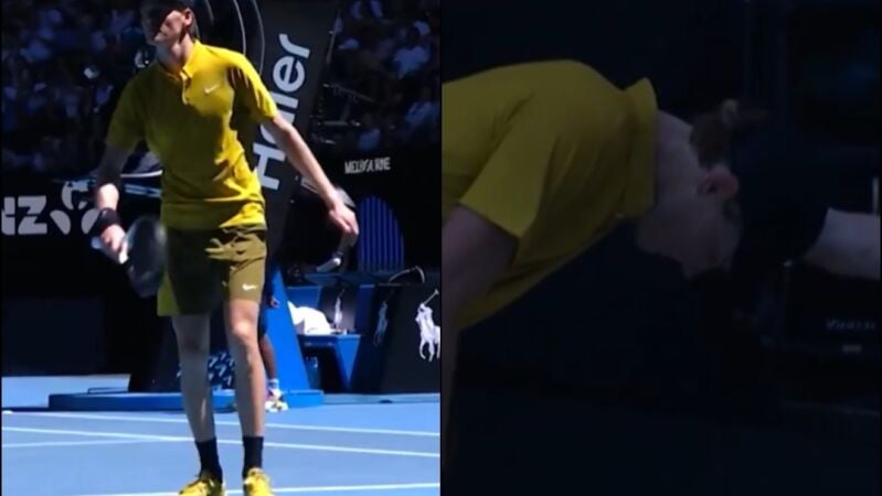 Sinner con calambres