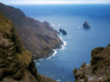 Vista del oc&eacute;ano Atl&aacute;ntico desde la isla de Santa Elena