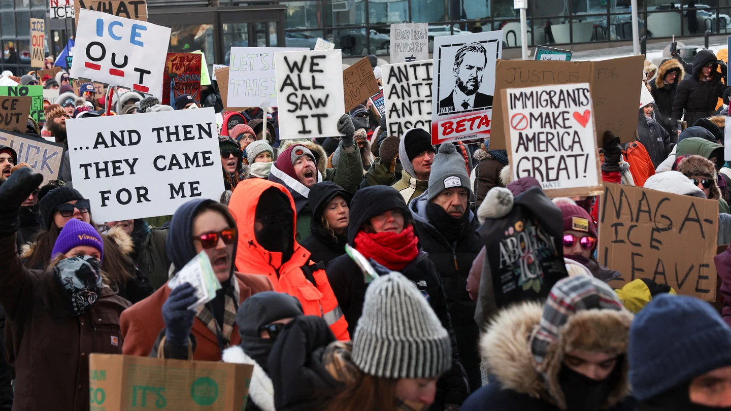 Imagen de las protestas por la muerte de Alex Pretti en Minneapolis Imagen de las protestas por la muerte de Alex Pretti en Minneapolis