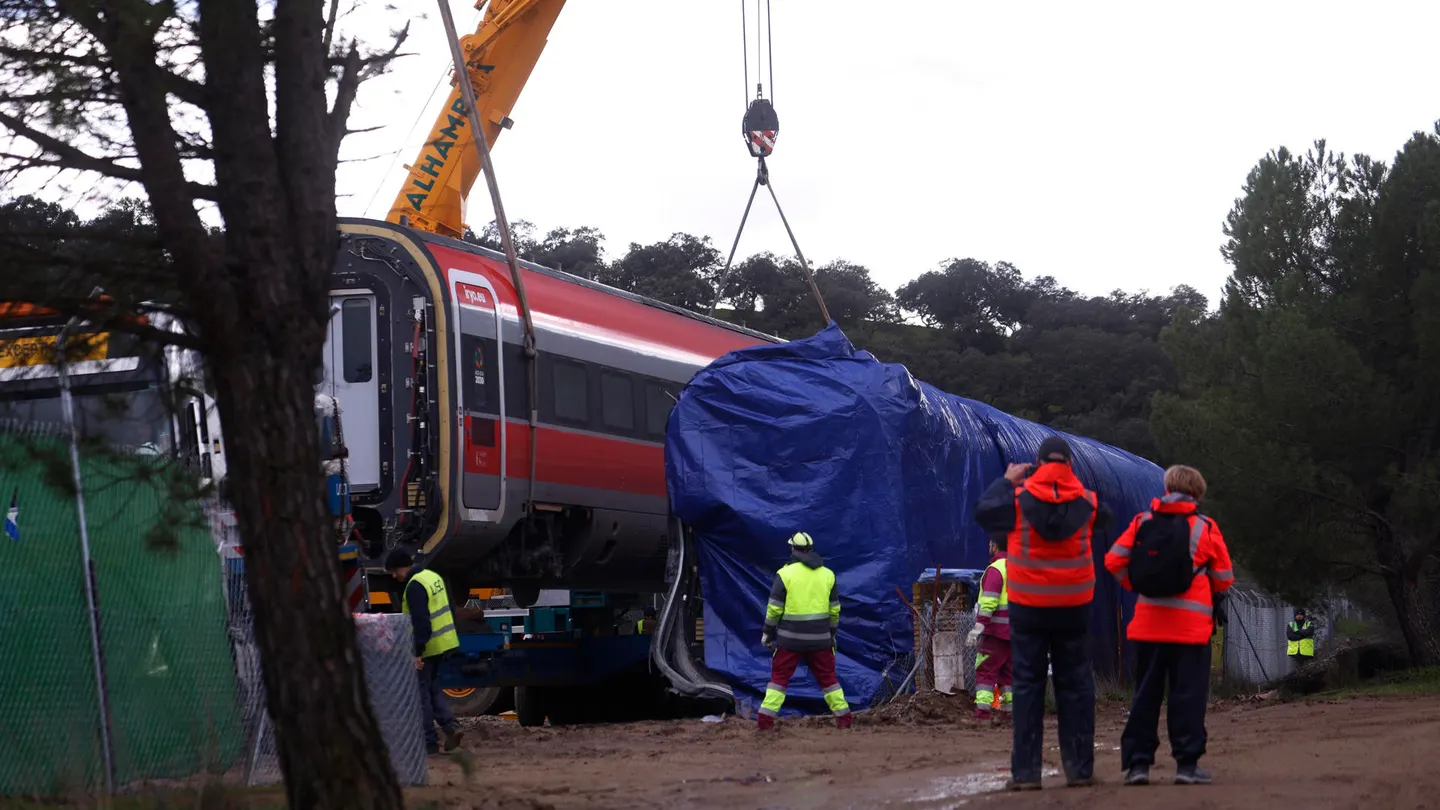 Imagen del tren Iryo accidentado en Adamuz Imagen del tren Iryo accidentado en Adamuz