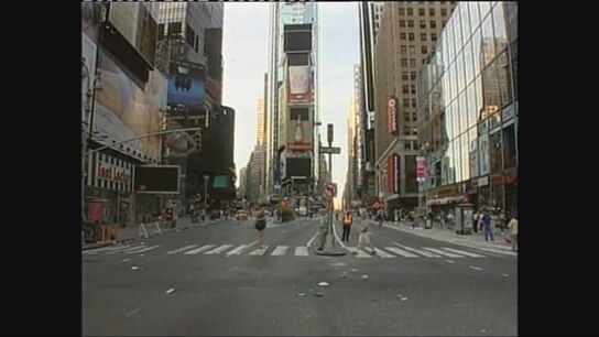 Times Square durante el apag&oacute;n de 2003