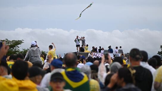 Un rayo causa decenas de heridos durante una manifestaci&oacute;n de apoyo a Bolsonaro en Brasilia