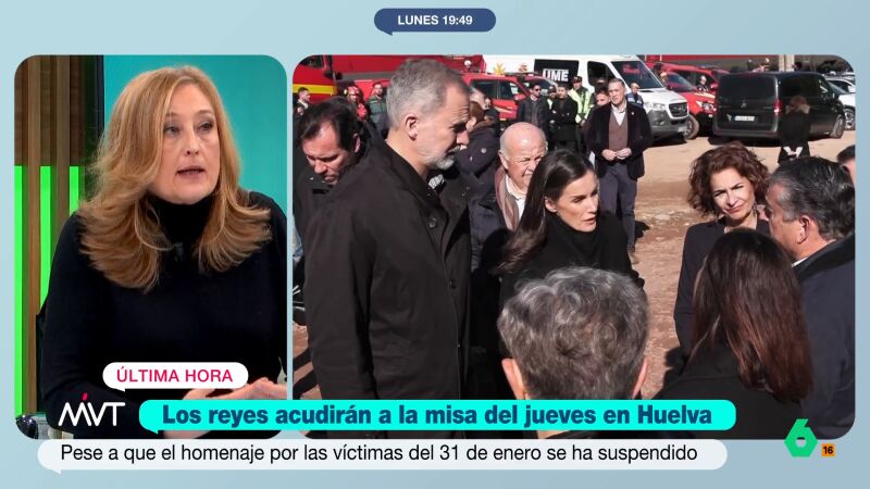 Elisa Beni, sobre la asistencia de los reyes a la misa por las v&iacute;ctimas de Adamuz en Huelva: "Es un guantazo en toda regla"