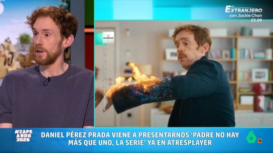 El actor visita Zapeando para presentar la nueva serie de Atresplayer, basada en la popular saga familiar dirigida por Santiago Segura. Daniel interpreta a Mateo, un padre que deja su trabajo para cuidar a sus cinco hijos. 