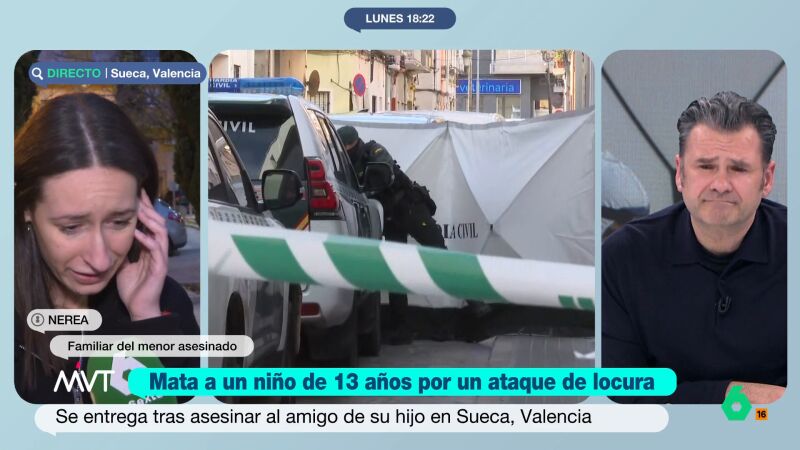 Una familiar del menor asesinado en Sueca: "Mi sobrino era muy buen chiquillo. Era un trocito de pan y no se merec&iacute;a esto. No se lo merec&iacute;a"