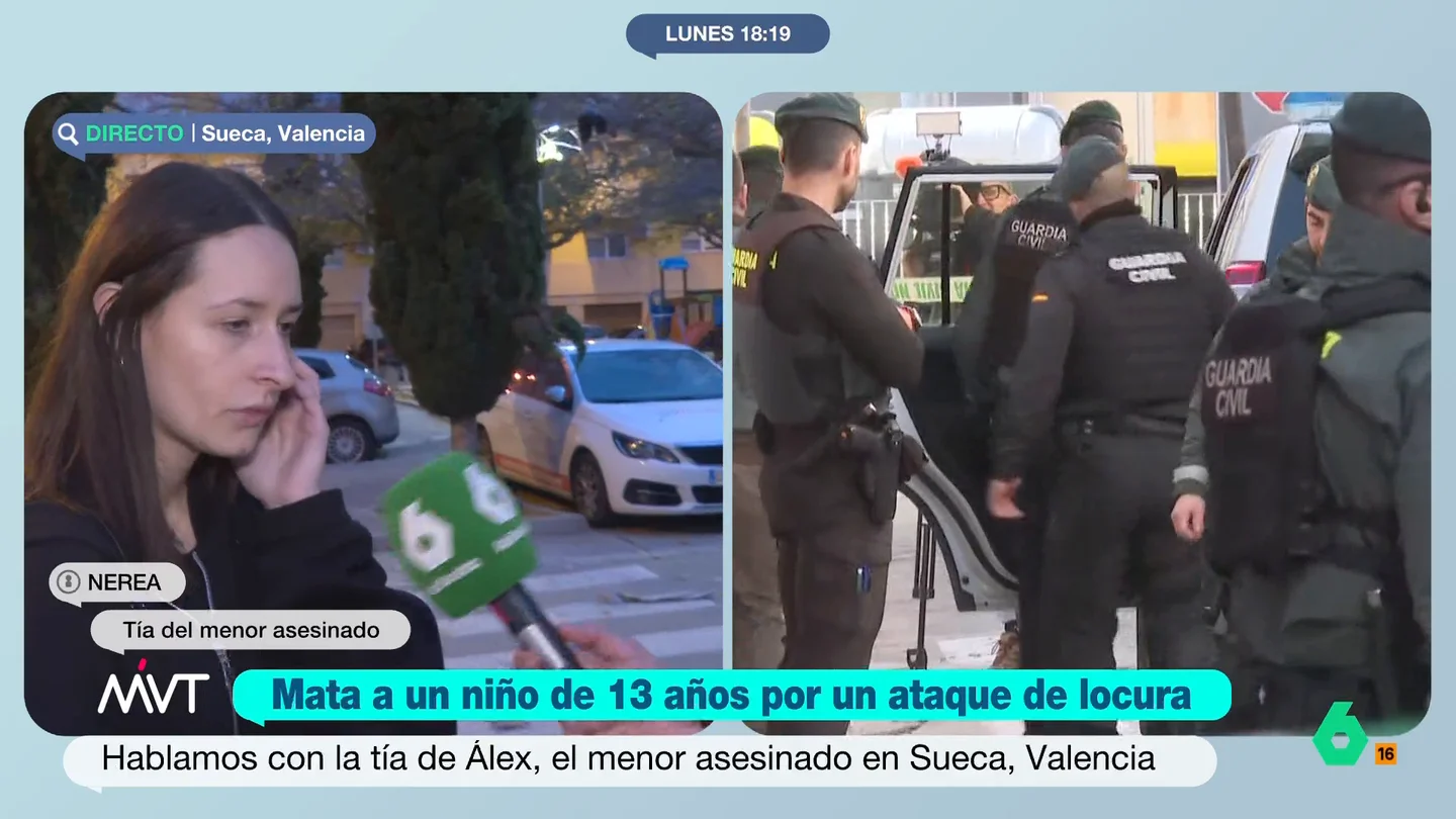 Una familiar del menor asesinado en Sueca: "No llegas a pensar cómo te vas a casa de un compañero de clase y te quitan la vida. ¿Cómo piensas eso? Es que no, no" Una familiar del menor asesinado en Sueca: "No llegas a pensar cómo te vas a casa de un compañero de clase y te quitan la vida. ¿Cómo piensas eso? Es que no, no"