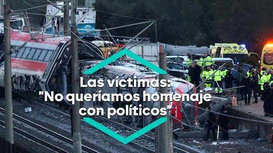 Las víctimas del accidente de Adamuz rechazan un homenaje en el que estén los políticos. Las víctimas del accidente de Adamuz rechazan un homenaje en el que estén los políticos.