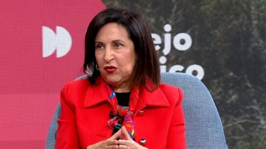 La ministra de Defensa, Margarita Robles, en una entrevista en 'Espejo P&uacute;blico', de Antena 3