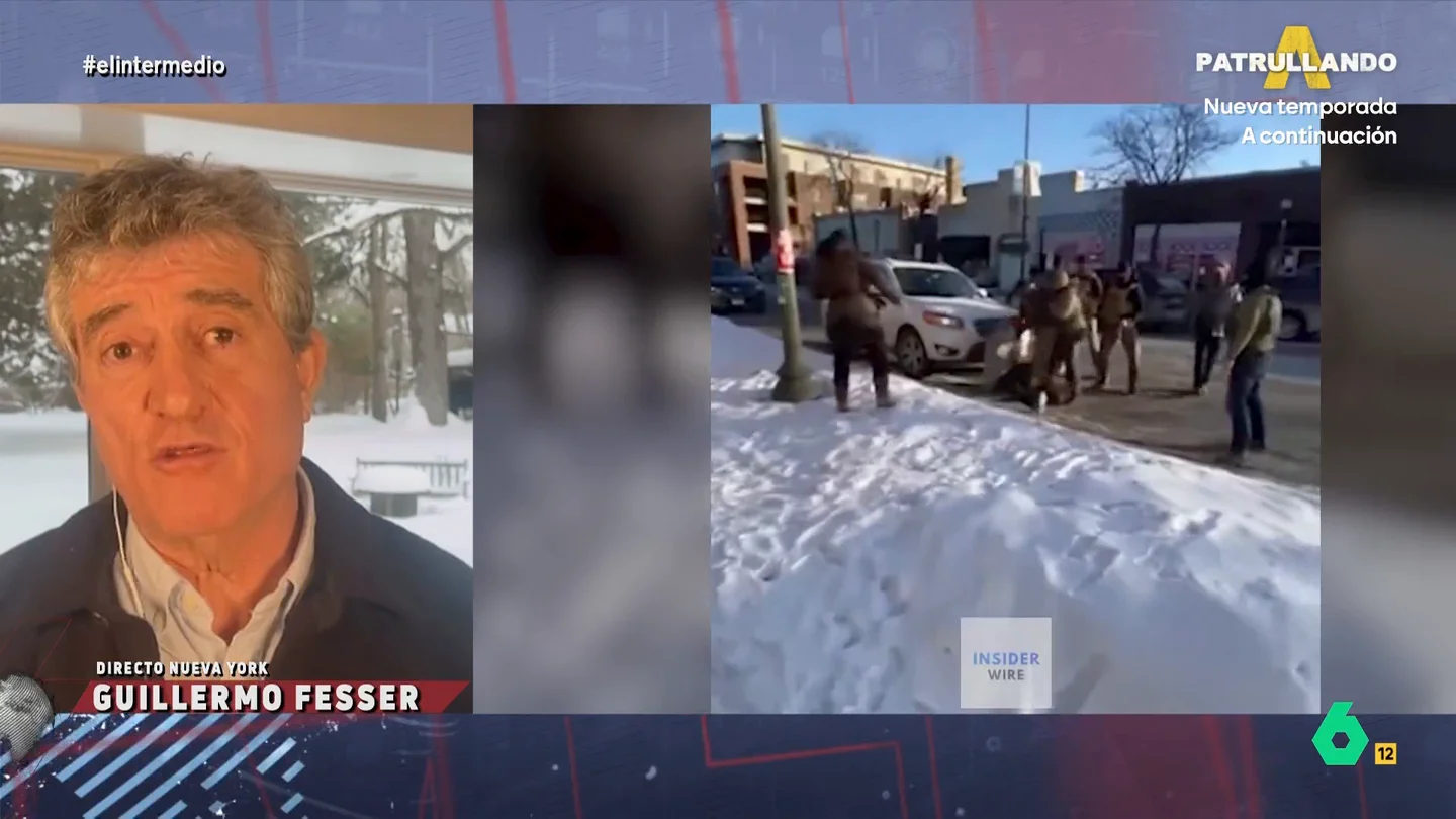 Guillermo Fesser, sobre las actuaciones de ICE en Minneapolis: "Esto no va de lucha contra el crimen, va de limpieza étnica" El periodista señala que las grabaciones de los ciudadanos han permitido dar a conocer la brutalidad de la policía de fronteras de Trump. Además, también se han demostrado las mentiras de la Casa Blanca.