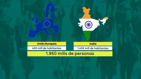 La UE firma "la madre de todos los acuerdos" comerciales con la India tras casi 20 años de negociaciones La UE firma "la madre de todos los acuerdos" comerciales con la India tras casi 20 años de negociaciones