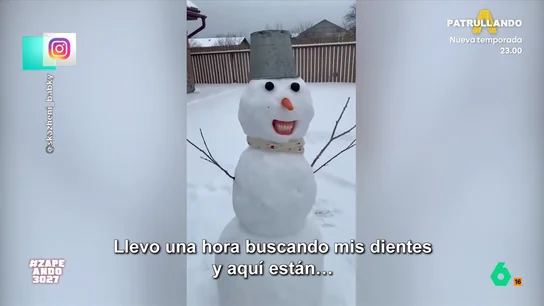 Muñecos de nieve con dentadura postiza, espaguetis congelados y una "hostia": los vídeos más locos del temporal de nieve Ucrania, Finlandia, Sierra Nevada, Minnesota o Turquía. Los zapeadores 'recorren' todo el mundo en busca de los vídeos virales más locos sobre el temporal de nieve.