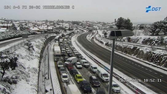 PK 30 de la A-6, a la altura de Torrelodones, a las 10:52 de l 28 de enerio PK 30 de la A-6, a la altura de Torrelodones, a las 10:52 de l 28 de enerio