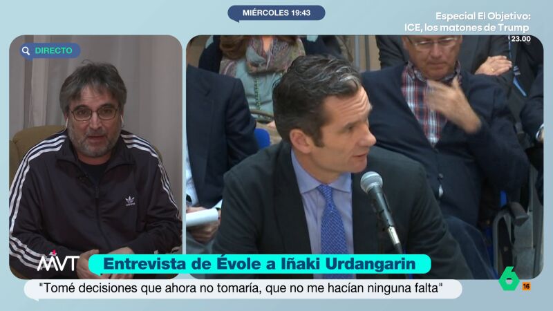 Jordi &Eacute;vole cree que Urdangarin "se lo habr&iacute;a pasado mejor" en una c&aacute;rcel con presos comunes: "Habr&iacute;a montado una liguilla de balonmano"