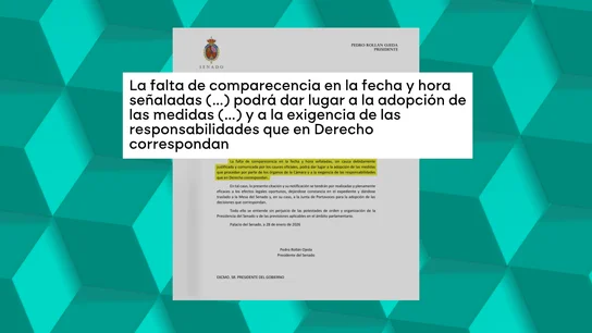 Extracto de la carta enviada por Rollán a Sánchez. Extracto de la carta enviada por Rollán a Sánchez.