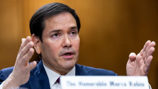 Marco Rubio este miércoles en el Comité de Relaciones Exteriores del Senado. Marco Rubio este miércoles en el Comité de Relaciones Exteriores del Senado.