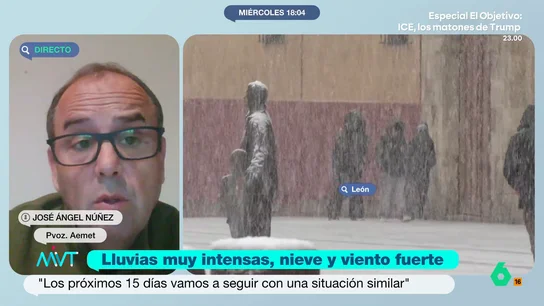 El portavoz de la AEMET: "Lo único que pasa es que los tres últimos inviernos han sido relativamente suaves" El portavoz de la AEMET: "Lo único que pasa es que los tres últimos inviernos han sido relativamente suaves"