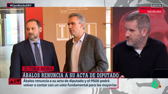 La advertencia de Urquizu tras la renuncia de &Aacute;balos a su acta de diputado: "No se queda sin nada; cobrar&aacute; 20 mensualidades por sus 20 a&ntilde;os como diputado"
