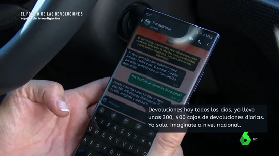 " "Sabemos que llevamos mercancía, pero no sabemos el contenido": las palabras de un transportista de Amazon sobre las devoluciones " "Sabemos que llevamos mercancía, pero no sabemos el contenido": las palabras de un transportista de Amazon sobre las devoluciones