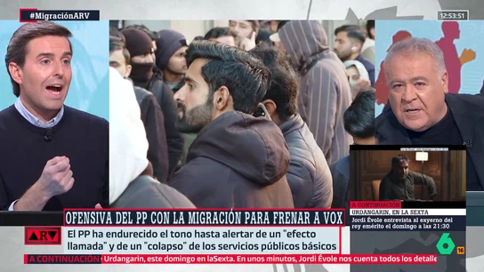 Ferreras critica la postura del PP sobre la regularización de migrantes: "En las próximas elecciones no va a votar nadie de los regularizados" Ferreras critica la postura del PP sobre la regularización de migrantes: "En las próximas elecciones no va a votar nadie de los regularizados"