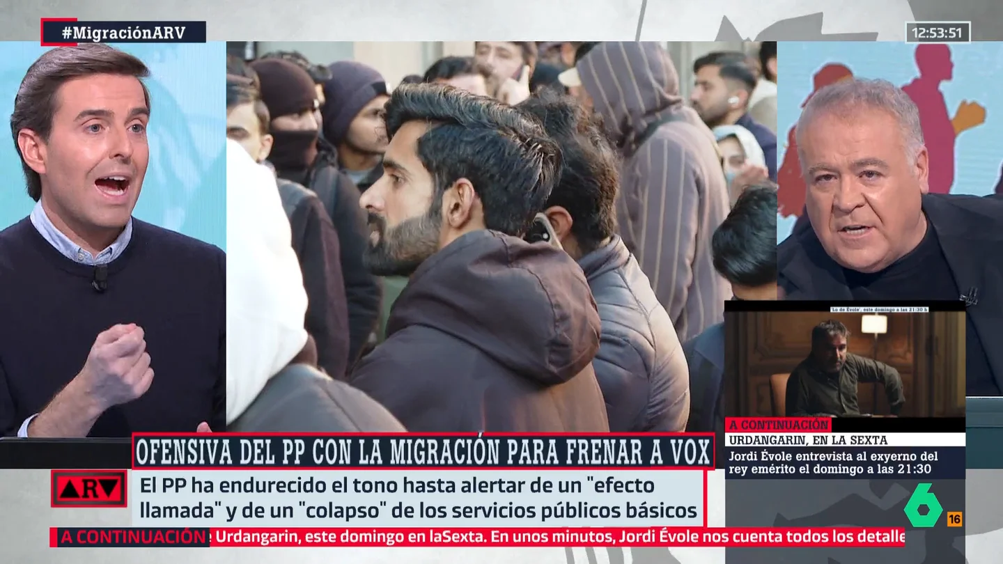 Ferreras critica la postura del PP sobre la regularización de migrantes: "En las próximas elecciones no va a votar nadie de los regularizados" Ferreras critica la postura del PP sobre la regularización de migrantes: "En las próximas elecciones no va a votar nadie de los regularizados"