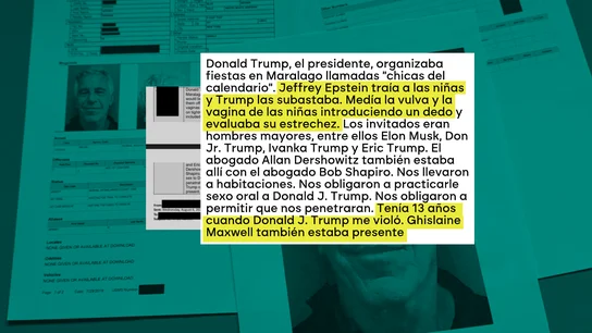 Los archivos de Epstein recogen que Trump habría "subastado" niñas y medido la "estrechez de sus vulvas" durante fiestas en Mar-a-Lago Los archivos de Epstein recogen que Trump habría "subastado" niñas y medido la "estrechez de sus vulvas" durante fiestas en Mar-a-Lago