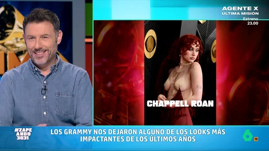 Iñaki Urrutia alucina con el vestido de Chappell Roan en los Grammy: "Para aguantar el peso tenía que hacer un frío del copón" La artista estadounidense escogió un arriesgado vestido para acudir a los Premios Grammy: un vestido de seda burdeos que iba colgado de sus pezones.