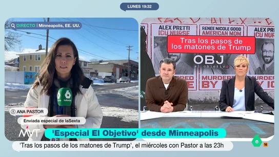 Ana Pastor describe el miedo en un barrio latino de Minnesota por el ICE: Ana Pastor se ha trasladado hasta Minneapolis para tomar la temperatura a la capital de Minnesota por las redadas del ICE. Desde un barrio latino, explica los gestos de "crueldad infinita" de la policía migratoria de Donald Trump.