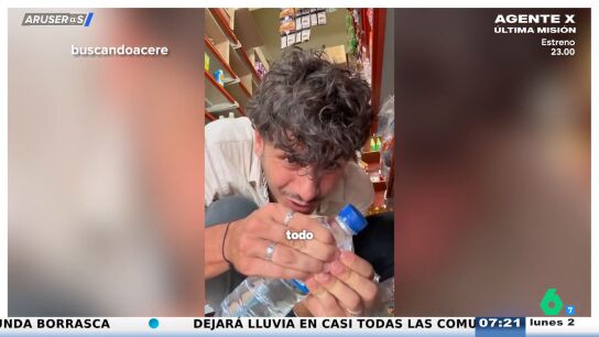 Un joven alerta sobre un truco para saber si el agua embotellada ha sido rellenada: "Termin&eacute; cuatro d&iacute;as ingresado"