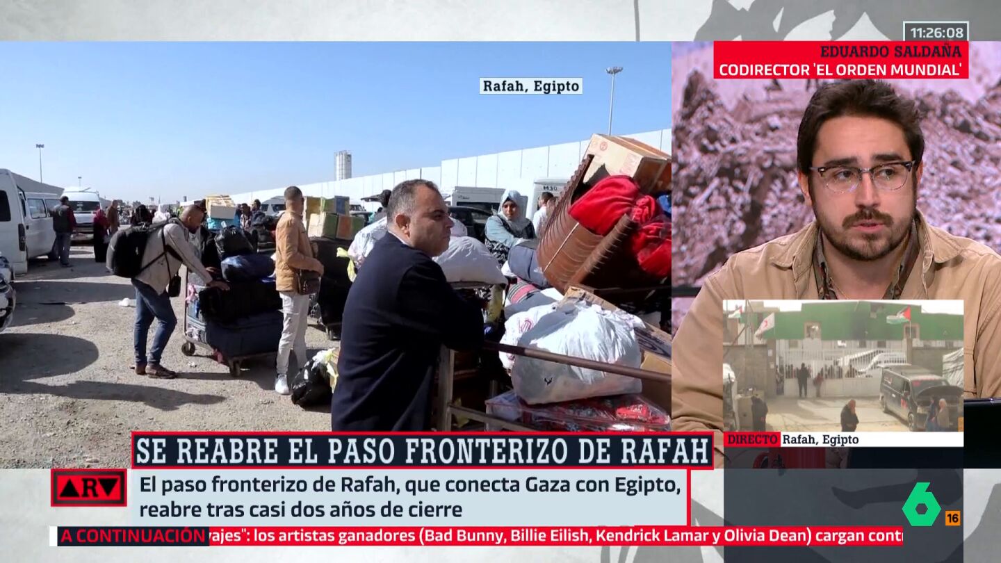 Salda&ntilde;a analiza la reapertura del paso de Rafah: "No debemos obviar que contin&uacute;an los bombardeos en Gaza y el apoyo a los colonos en Cisjordania"