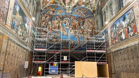 El "Juicio Final" de Miguel &Aacute;ngel, la obra cumbre que preside el altar de la Capilla Sixtina en el Vaticano