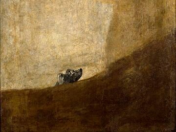 Perro semihundido, de Francisco de Goya