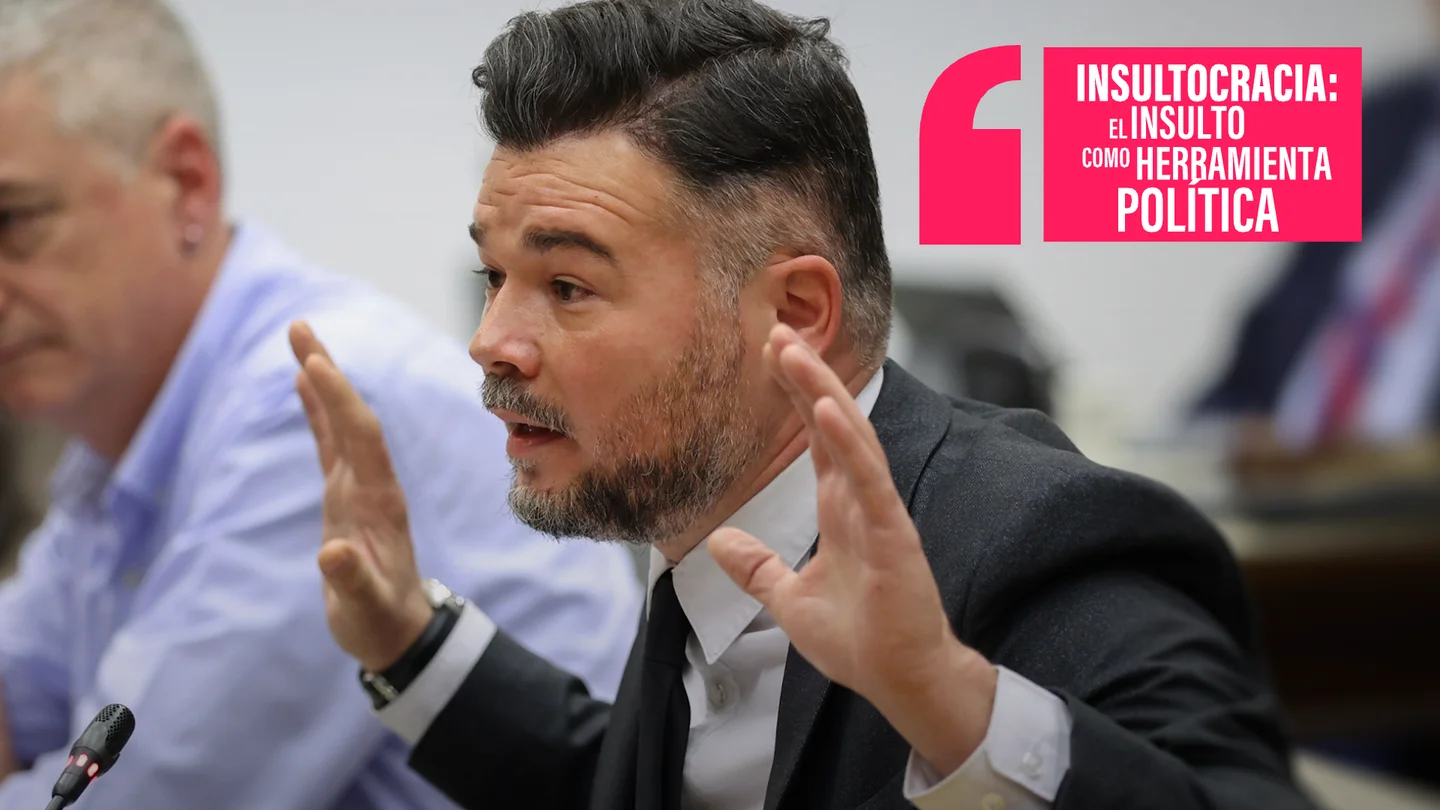 La 'insultocracia' se instala en la política española: del "gilipollas" de Labordeta a la "palmera" de Rufián sin olvidar el "me gusta la fruta" del PP Ayuso La 'insultocracia' se instala en la política española: del "gilipollas" de Labordeta a la "palmera" de Rufián sin olvidar el "me gusta la fruta" del PP Ayuso