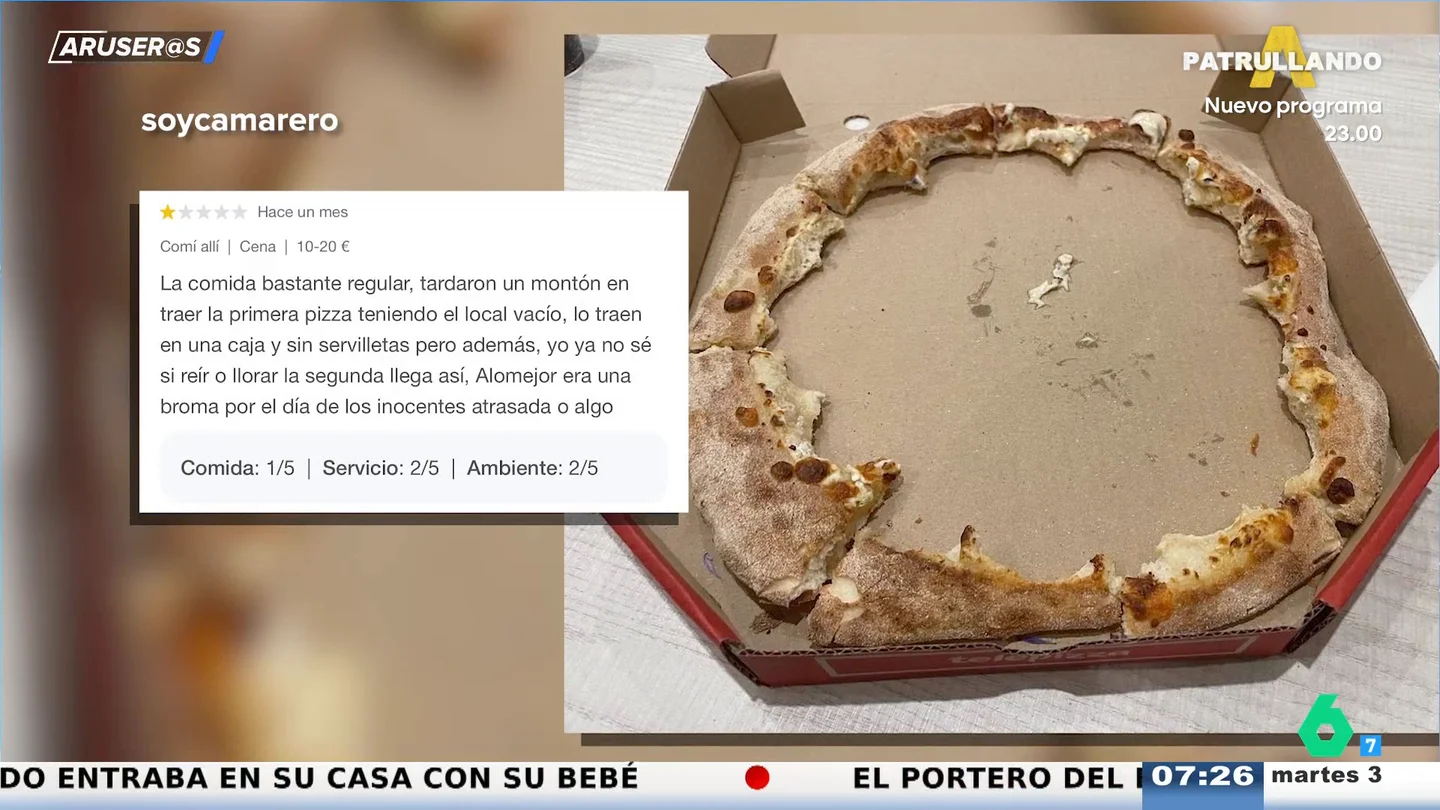 Un joven denuncia el estado de una pizza a domicilio: "No sé si reír o llorar" Un joven denuncia el estado de una pizza a domicilio: "No sé si reír o llorar"