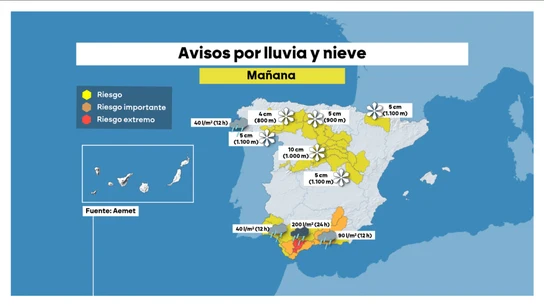 Llegan 48 horas críticas: Andalucía suspende clases y pide activar a la UME ante la alerta roja por "lluvias sin precedentes" Llegan 48 horas críticas: Andalucía suspende clases y pide activar a la UME ante la alerta roja por "lluvias sin precedentes"