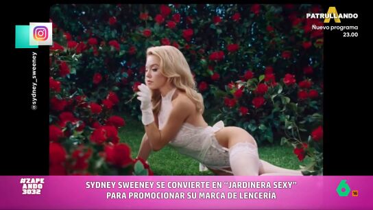 Zapeando comenta el nuevo v&iacute;deo en el que Sydney Sweeney se dedica a cortar flores "en tanga" para promocionar su marca de lencer&iacute;a. "Puede ser muy sexy, pero que te pique una avispa en el 'ohio', a lo mejor no lo es tanto", comenta Cristina Pedroche.