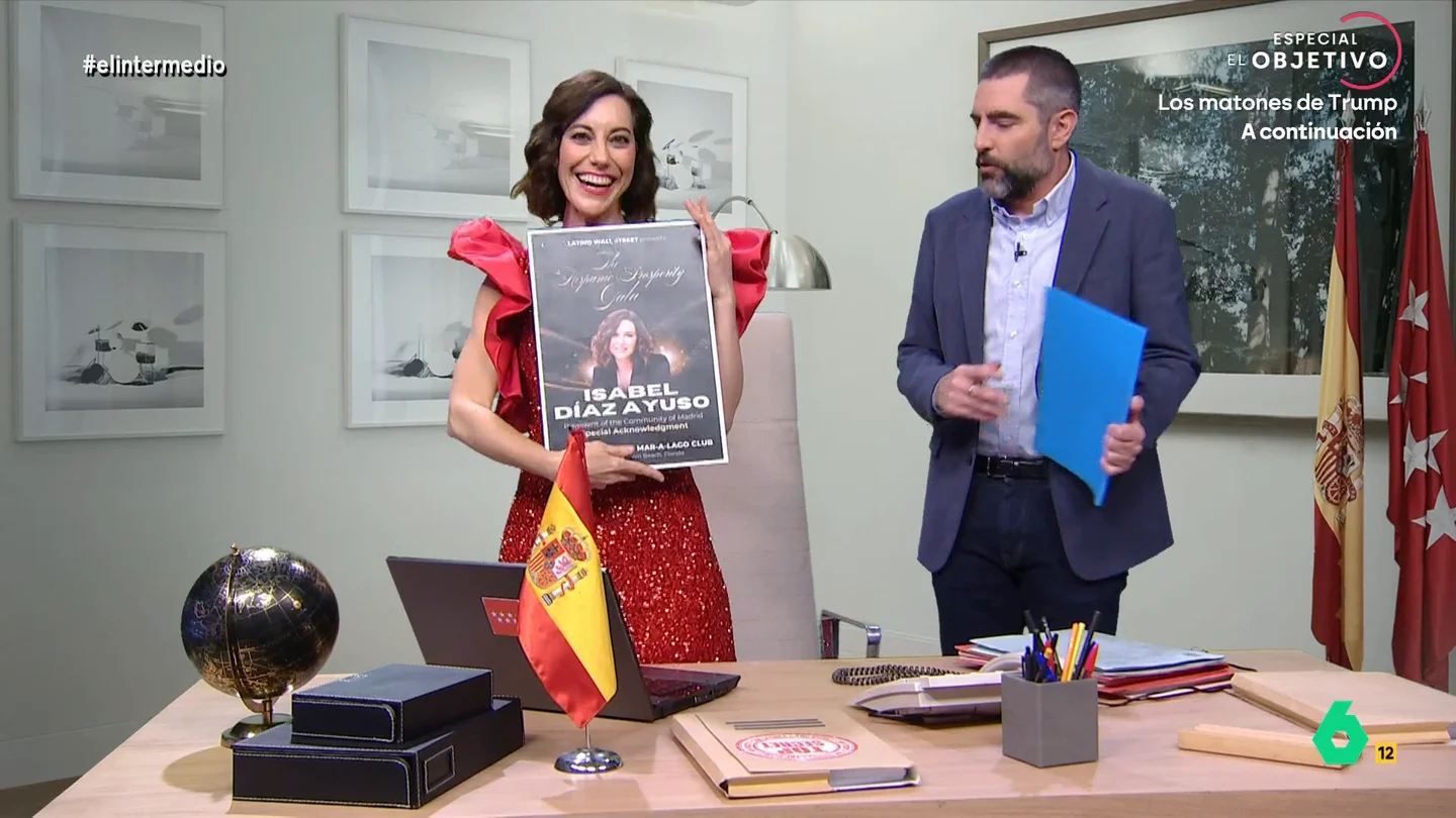 'Ayuso' espera que María Corina Machado le dé su Nobel: "Aunque merezco el de Medicina por todo lo que he hecho por Quirón" Cristina Gallego se convierte en la presidenta de la Comunidad de Madrid para mostrar cómo se está preparando para The Hispanic Prosperity Gala, un acto latino cercano al universo MAGA.